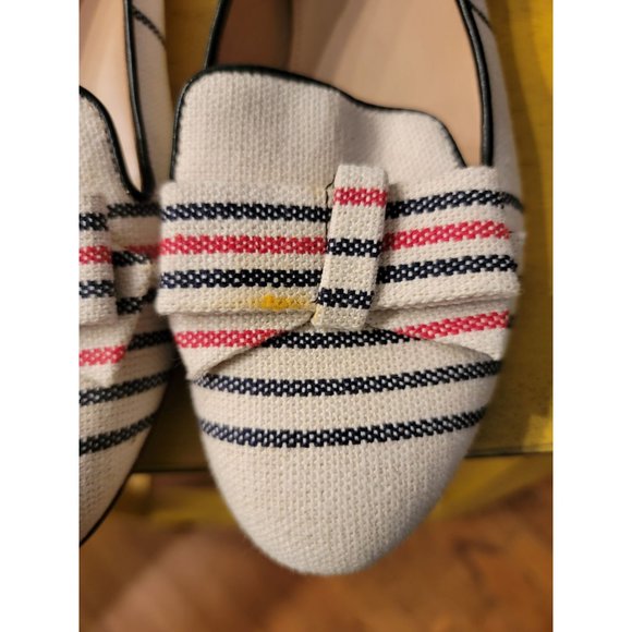 J Crew Cleo striped canvas Loafers, sz7 - Picture 3 of 6